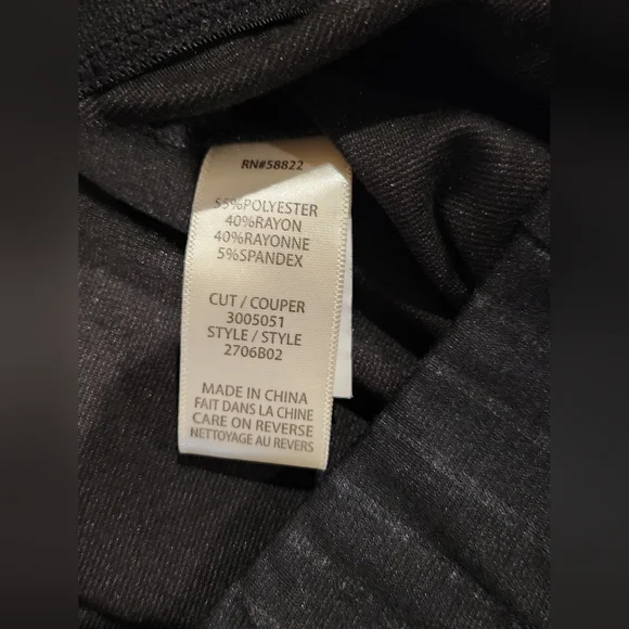 Max Studio High Rise, Wide-legged Black Pinstripe Sailor Pants. NWT. Size L. - Picture 6 of 10